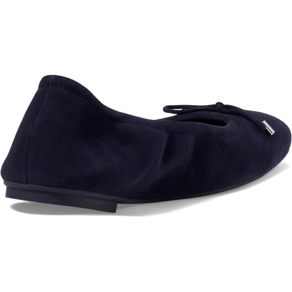 Stuart Weitzman Womens Bardot Bow Ballerina Flats US 9 Navy Blue Suede NIB - Picture 4 of 14